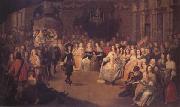 Hieronymus Janssens Charles II Dancing at a Ball at Court (mk25) oil painting picture wholesale